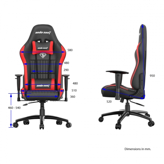 ANDA SEAT Gaming Chair Jungle Black-Red