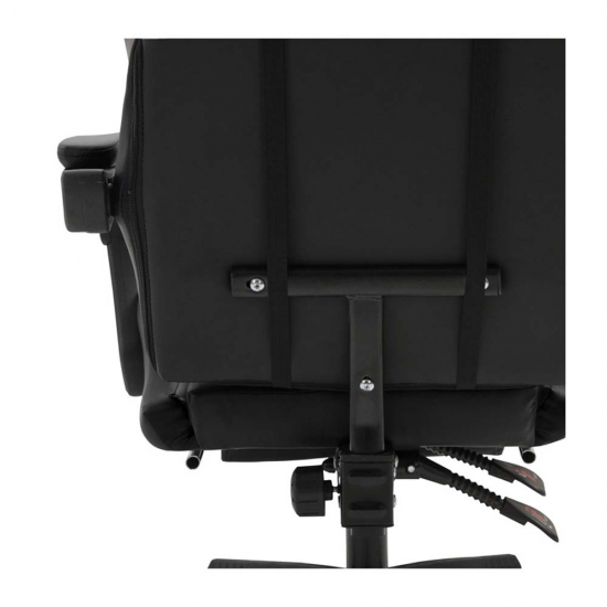 Καρέκλα Gaming με Υποπόδιο Black Herzberg (HG-8080BLK) (HEZHG8080BLK)