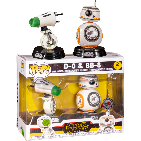 Funko POP! Star Wars - D-0 & BB-8 2Pack (Special Edition) Bobble-Heads Vinyl Figures
