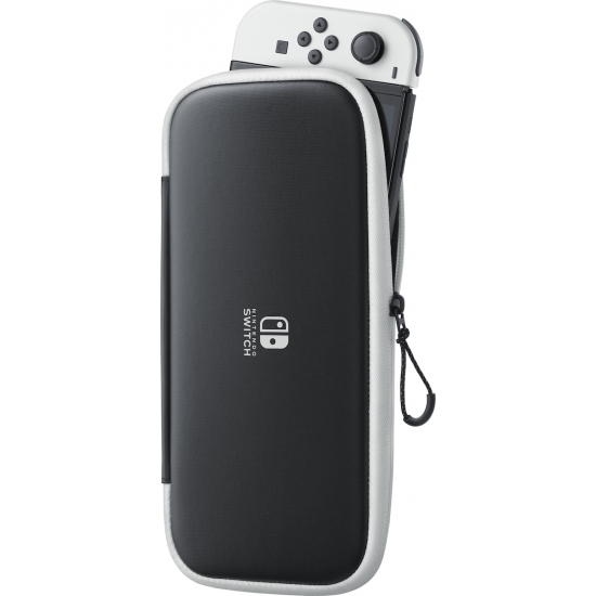 NINTENDO SWITCH CARRYING CASE & SCREEN PROTECTOR BLACK & WHITE