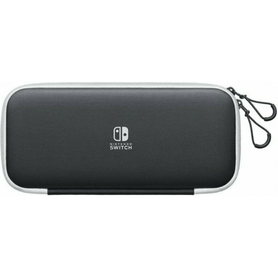 NINTENDO SWITCH CARRYING CASE & SCREEN PROTECTOR BLACK & WHITE